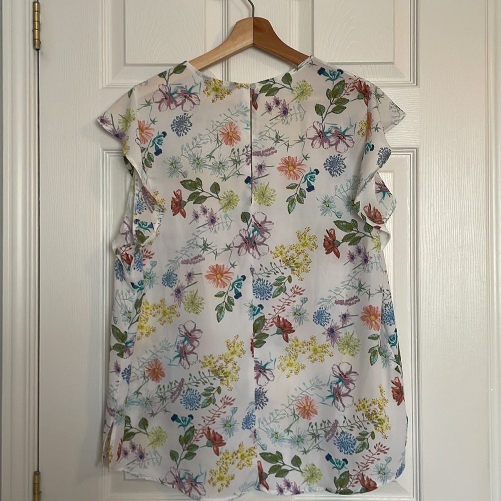 George floral flutter sleeve tank top - Picture 8 of 9